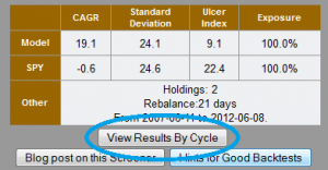 View Results button